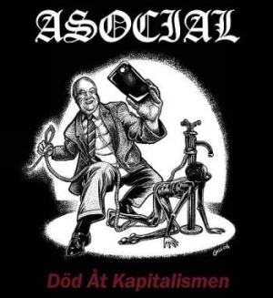 Asocial - Död Åt Kapitalismen (Vinyl) in the group VINYL / New releases / Rock at Bengans Skivbutik AB (3640105)