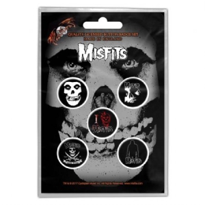 Misfits - MISFITS BUTTON BADGE PACK: SKULL in the group OTHER / Merch Badges at Bengans Skivbutik AB (3640997)