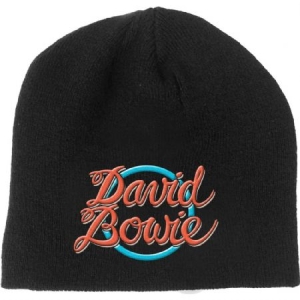 David Bowie/ 1978 World Tour Log - Unisex Beanie Hat ( in the group MERCH / Övrigt / Merch Beanie Hats at Bengans Skivbutik AB (3655613)