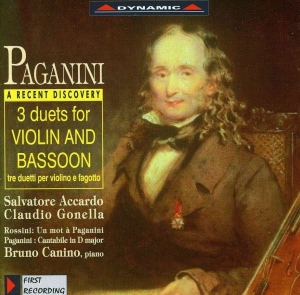 Paganini - Works For Violin And Bassoon in the group Externt_Lager /  at Bengans Skivbutik AB (3662172)