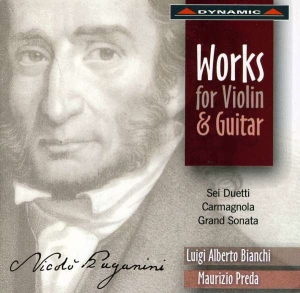 Paganini - Works For Violin And Guitar in the group Externt_Lager /  at Bengans Skivbutik AB (3662195)