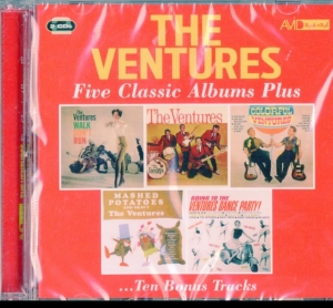 Ventures - Five Classic Albums Plus in the group CD / Pop-Rock at Bengans Skivbutik AB (3664700)