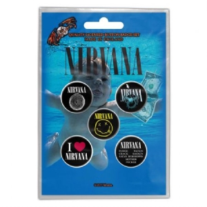 Nirvana - NIRVANA BUTTON BADGE PACK: NEVERMIND in the group OTHER / Merchandise at Bengans Skivbutik AB (3668016)