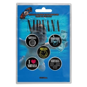 Nirvana - NIRVANA BUTTON BADGE PACK: NEVERMIND in the group MERCHANDISE / Pin-Button Badge / Pop-Rock at Bengans Skivbutik AB (3668016)