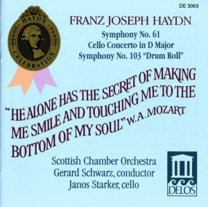 Haydn Franz Joseph - Symphonies 61 & 103 Cello Concerto in the group Externt_Lager /  at Bengans Skivbutik AB (3677389)