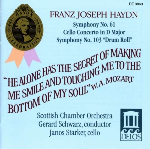 Haydn Franz Joseph - Symphonies 61 & 103 Cello Concerto in the group Externt_Lager / at Bengans Skivbutik AB (3677389)