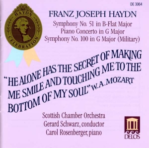 Haydn Franz Joseph - Symphonies 51 & 100 Piano Concerto in the group Externt_Lager / at Bengans Skivbutik AB (3677390)