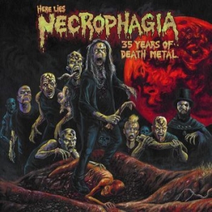 Necrophagia - Here Lies Necrophagia 35 Years Of D in the group CD / Upcoming releases / Hardrock/ Heavy metal at Bengans Skivbutik AB (3680317)