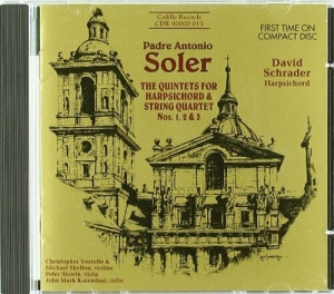 Soler Antonio - Quintets For Harpsichord in the group Externt_Lager /  at Bengans Skivbutik AB (3734592)