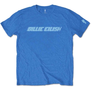 Billie Eilish - Blue Racer Logo Uni Blue    in the group MERCHANDISE / T-shirt / Nyheter / Pop-Rock at Bengans Skivbutik AB (3739570)