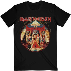 Iron Maiden - Powerslave Lightning Circle Uni Bl    in the group MERCHANDISE / T-shirt / Heavy Metal at Bengans Skivbutik AB (3739610r)