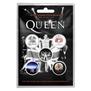 Queen - QUEEN BUTTON BADGE PACK: FREDDIE in the group MERCHANDISE / Pin-Button Badge / Pop-Rock at Bengans Skivbutik AB (3739626)