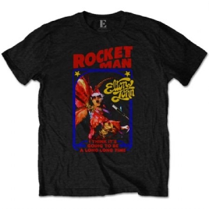Elton John - ELTON JOHN UNISEX TEE: ROCKETMAN FEATHER in the group OTHER / Merchandise at Bengans Skivbutik AB (3739726r)