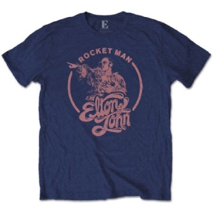 Elton john - ELTON JOHN UNISEX TEE: ROCKETMAN CIRCLE  in the group OTHER / BW-T-shirts at Bengans Skivbutik AB (3739730r)