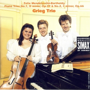 Grieg Trio - Mendelssohn:Piano Trio 1/2 in the group CD / Klassiskt at Bengans Skivbutik AB (3744935)