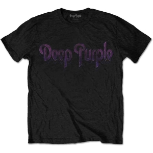 Deep Purple - Vtge Logo Uni Bl    in the group MERCHANDISE / T-shirt / Hårdrock at Bengans Skivbutik AB (3750597)