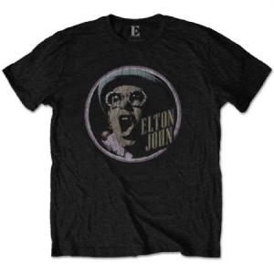 Elton John - ELTON JOHN UNISEX TEE: CIRCLE in the group OTHER / BW-T-shirts at Bengans Skivbutik AB (3750661)