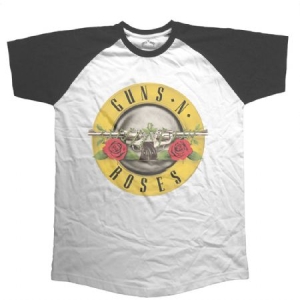 Guns N' Roses - GUNS N' ROSES UNISEX RAGLAN TEE: CIRCLE  in the group OTHER / BW-T-shirts at Bengans Skivbutik AB (3750689)
