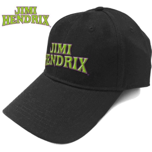 Jimi Hendrix - Arched Logo Bl Baseball C in the group MERCHANDISE / Cap / Pop-Rock at Bengans Skivbutik AB (3755175)