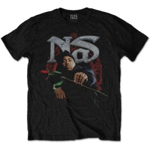 Nas - NAS UNISEX TEE: RED ROSE in the group MERCH / T-Shirt / Summer T-shirt 23 at Bengans Skivbutik AB (3756640r)
