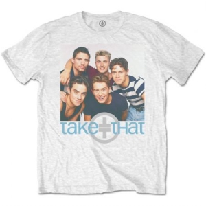 Take That - TAKE THAT UNISEX TEE: GROUP  -   in the group OTHER / BW-T-shirts at Bengans Skivbutik AB (3756685)