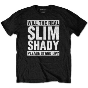 Eminem - Eminem Unisex Tee: The Real Slim Shady in the group OTHER / BW-T-shirts at Bengans Skivbutik AB (3762838)