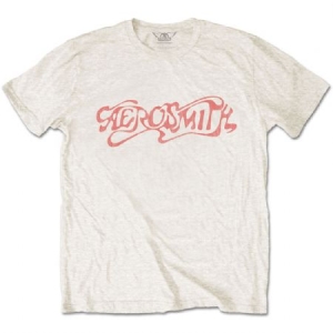 Aerosmith - Classic Logo Uni Natrl    in the group MERCH / T-Shirt /  at Bengans Skivbutik AB (3768395r)