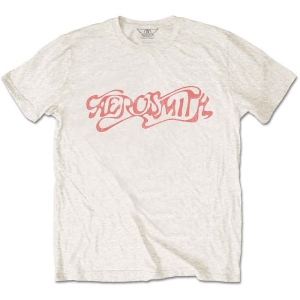 Aerosmith - Classic Logo Uni Natrl   (XL) in the group MERCHANDISE / T-shirt / Heavy Metal at Bengans Skivbutik AB (3768399)