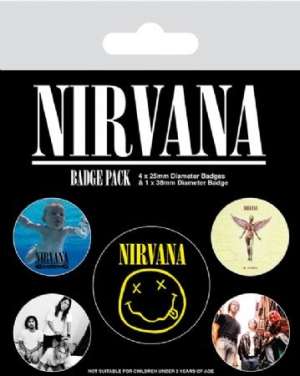 Nirvana - Badge Pack in the group OTHER / Merch Various at Bengans Skivbutik AB (3778765)