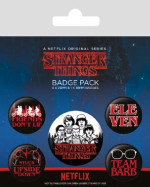Stranger Things - Badge Pack in the group OTHER / Merch Badges at Bengans Skivbutik AB (3778766)