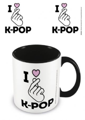 K-Pop - I Love K-Pop - Black Coloured Inner Mug in the group Minishops / K-Pop Minishops / K-Pop Miscellaneous at Bengans Skivbutik AB (3779074)