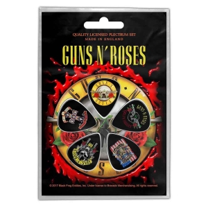 Guns N Roses - Bullet Logo Plectrum Pack in the group MERCH / Övrigt / Merch Plectrum at Bengans Skivbutik AB (3790677)