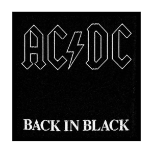 Ac/Dc - Back In Black Standard Patch in the group Minishops / AC/DC at Bengans Skivbutik AB (3790716)