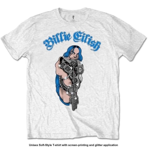 Billie Eilish - Bling Uni Wht    in the group MERCHANDISE / T-shirt / Pop-Rock at Bengans Skivbutik AB (3795262)