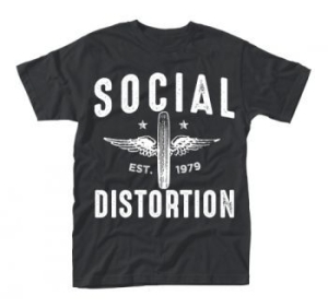 Social Distortion - T/S Winged Wheel (Xl) in the group MERCHANDISE / T-shirt / Pop-Rock at Bengans Skivbutik AB (3815420)