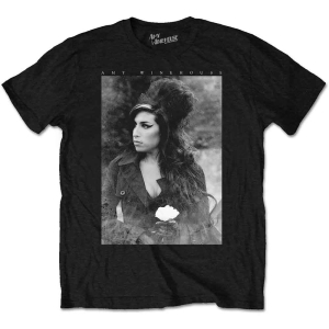 Amy Winehouse - Flower Portrait Uni Bl    in the group MERCH / T-Shirt /  at Bengans Skivbutik AB (3822845r)