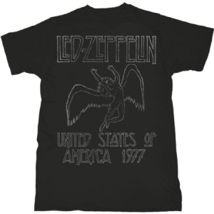 Led Zeppelin/ T-shirt - USA '77  (Men Black) (XL) in the group OTHER / -Start Tshirt at Bengans Skivbutik AB (3827657)