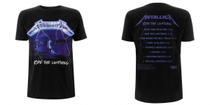 Metallica - T/S Ride The Lightning Tracks (S) in the group MERCHANDISE / T-shirt / Nyheter / Hårdrock at Bengans Skivbutik AB (3827667)