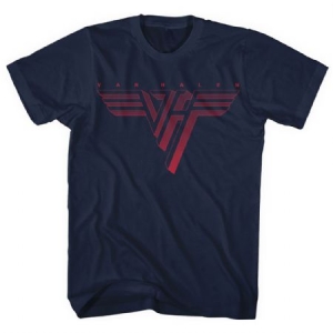 Van Halen - Classic Red Logo Uni Navy  3 in the group MERCHANDISE / T-shirt / Heavy Metal at Bengans Skivbutik AB (3828317r)