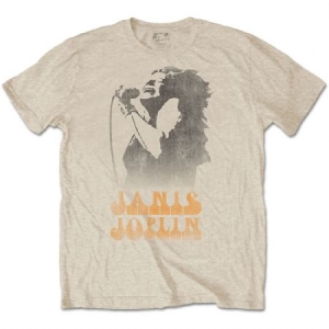 Janis Joplin - Janis Joplin Unisex Tee: Working The Mic in the group OTHER / BW-T-shirts at Bengans Skivbutik AB (3835737)
