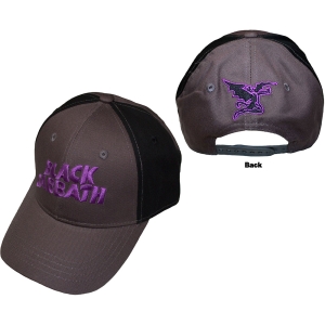 Black Sabbath - Wavy Logo Char/Bl Baseball C in the group MERCHANDISE / Cap / Heavy Metal at Bengans Skivbutik AB (3881292)