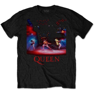 Queen - Live Shot Spotlight Uni Bl T-Shirt  (M) in the group MERCHANDISE / T-shirt / Pop-Rock at Bengans Skivbutik AB (3881503)