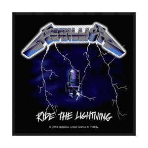 Metallica - Ride The Lightning Standard Patch in the group MERCHANDISE / Merch / Hårdrock at Bengans Skivbutik AB (3882197)