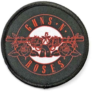 Guns N Roses - Red Circle Logo Printed Patch in the group MERCHANDISE / Merch / Hårdrock at Bengans Skivbutik AB (3882222)