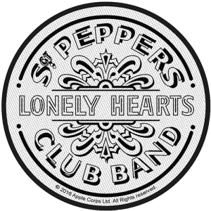The Beatles - Sgt Pepper Drum B&W Standard Patch in the group MERCHANDISE / Patch / Pop-Rock at Bengans Skivbutik AB (3882224)