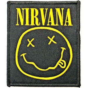Nirvana - Smiley Woven Patch in the group MERCHANDISE / Merch / Hårdrock at Bengans Skivbutik AB (3882228)