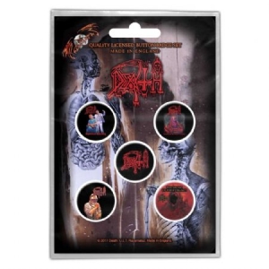 Death - BUTTON BADGE PACK: ALBUMS (RETAIL PACK) in the group MERCHANDISE / Pin-Button Badge / Heavy Metal at Bengans Skivbutik AB (3882362)