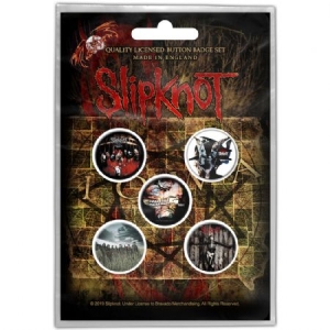 Slipknot - BUTTON BADGE PACK: ALBUMS (RETAIL PACK) in the group MERCHANDISE / Pin-Button Badge / Heavy Metal at Bengans Skivbutik AB (3882368)