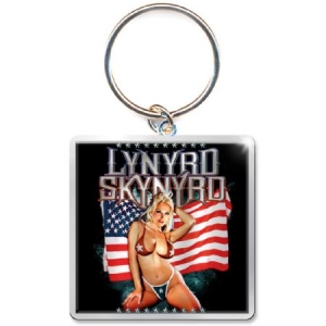 Lynyrd Skynyrd - Keychain: American Flag (Photo-print) in the group OTHER / MK Test 1 at Bengans Skivbutik AB (3882431)