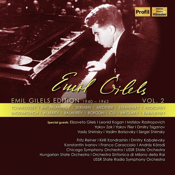 Various - Emil Gilels Edition, Vol. 2 (15 Cd) in the group CD / Klassiskt at Bengans Skivbutik AB (3902316)